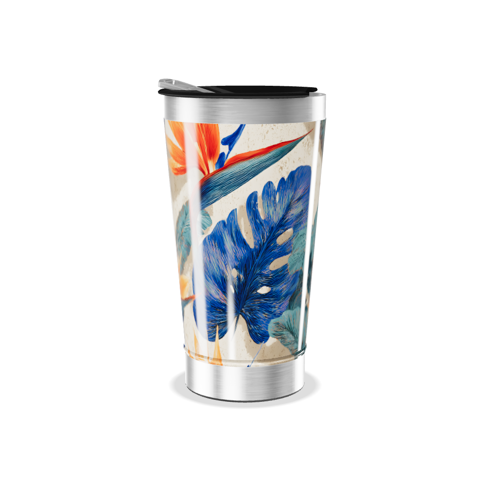 Copo Térmico - Floral Aço Inox