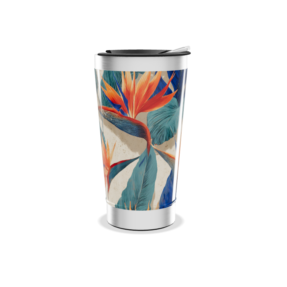 Copo Térmico - Floral Aço Inox