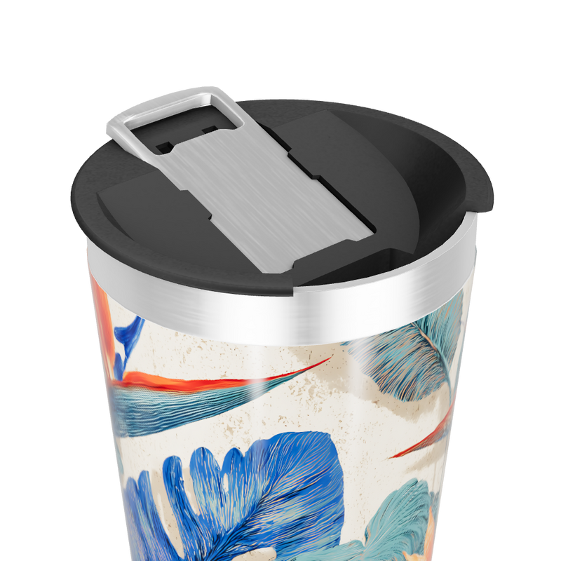 Copo Térmico - Floral Aço Inox