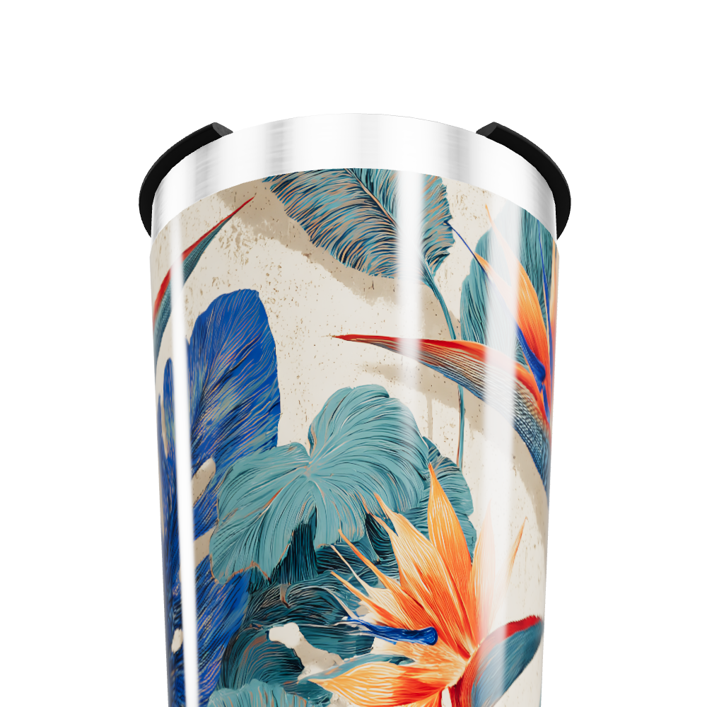 Copo Térmico - Floral Aço Inox