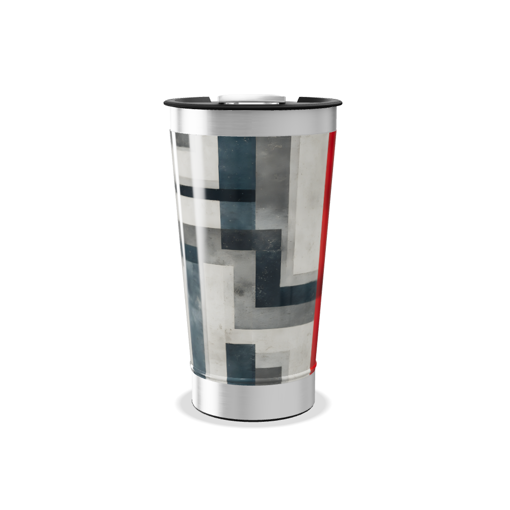 Copo Térmico - Design Geométrico Colorido