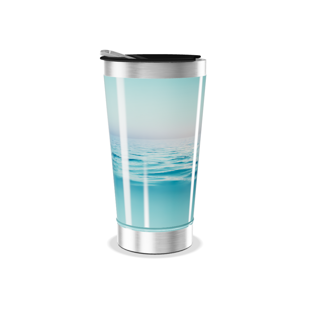 Copo Térmico - Oceano Azul Inox