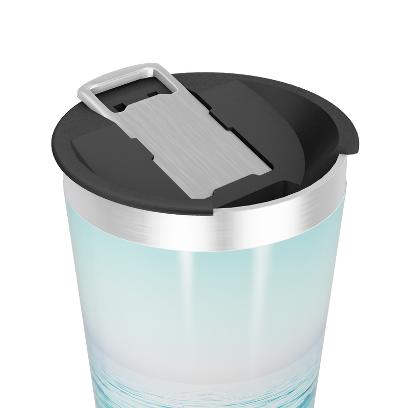 Copo Térmico - Oceano Azul Inox