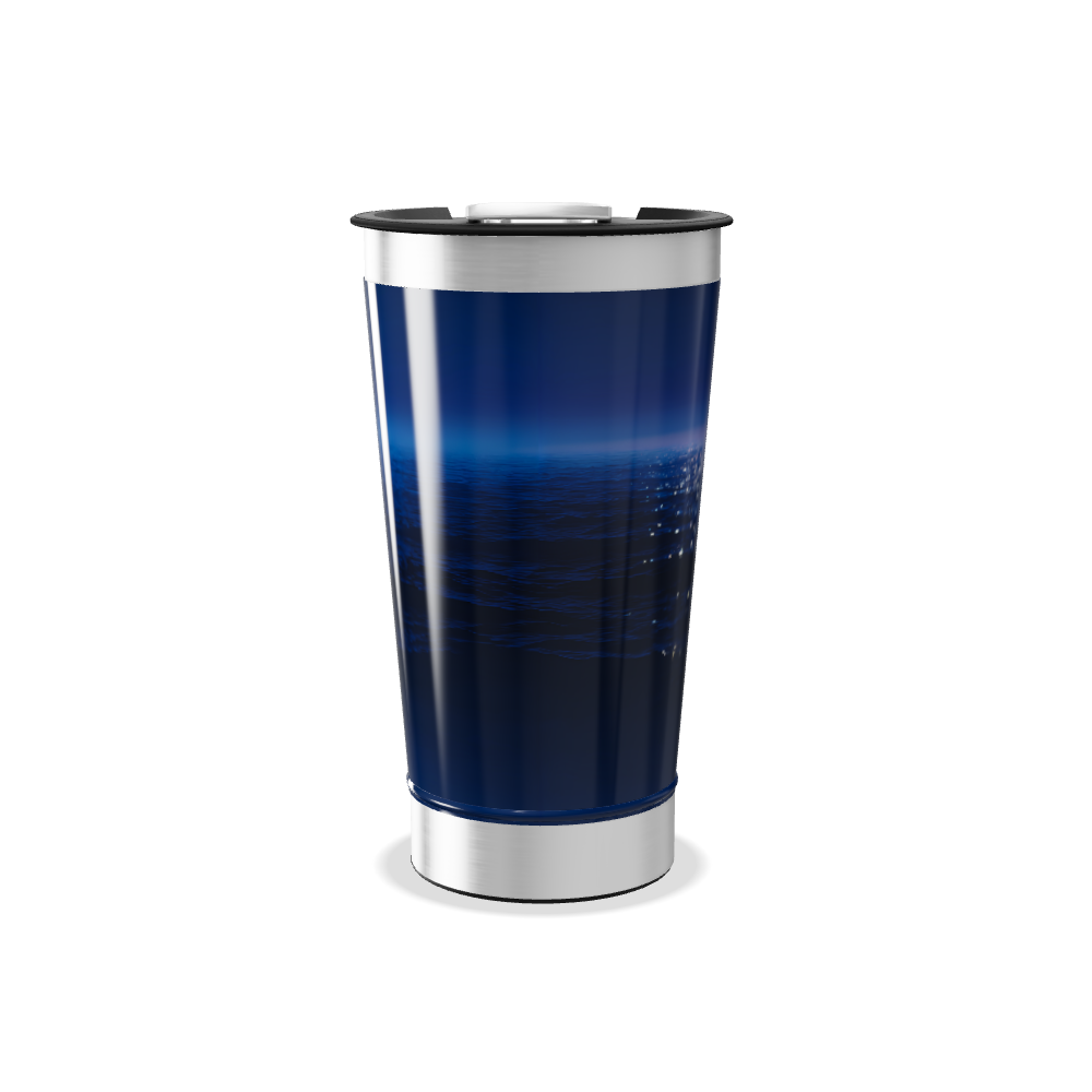 Copo Térmico - Azul Estampa Oceano