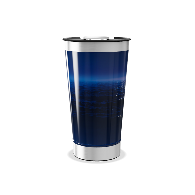 Copo Térmico - Azul Estampa Oceano
