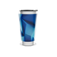 Copo Térmico - Azul Geométrico Aço Inox