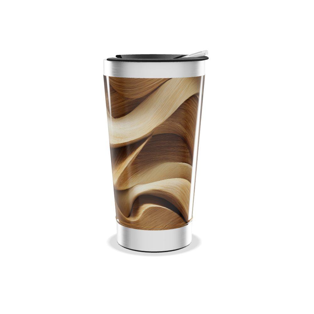 Copo Térmico - Estampa Madeira aço inox