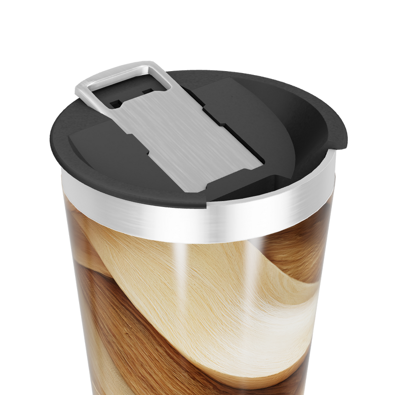 Copo Térmico - Estampa Madeira aço inox