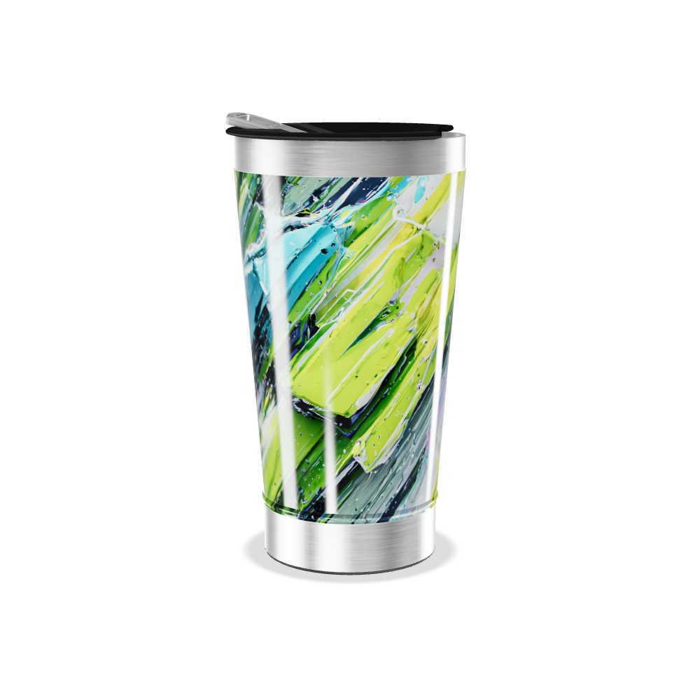 Copo Térmico - Estampa Abstrata Colorida