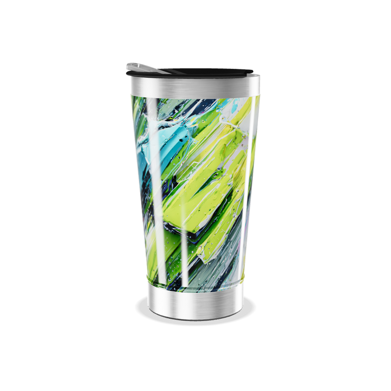 Copo Térmico - Estampa Abstrata Colorida