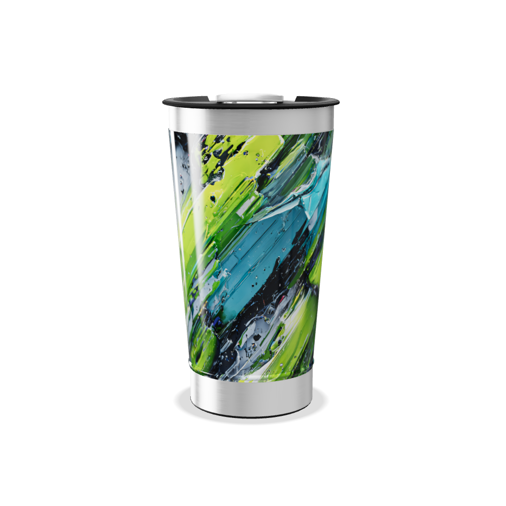 Copo Térmico - Estampa Abstrata Colorida
