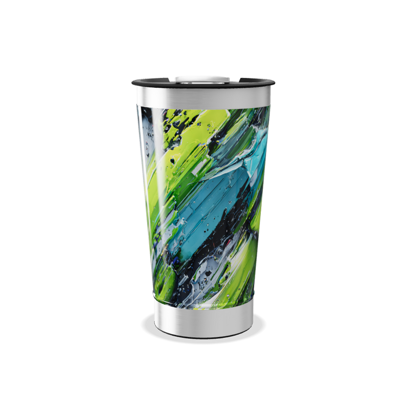 Copo Térmico - Estampa Abstrata Colorida