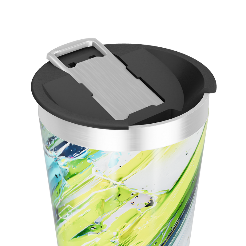 Copo Térmico - Estampa Abstrata Colorida