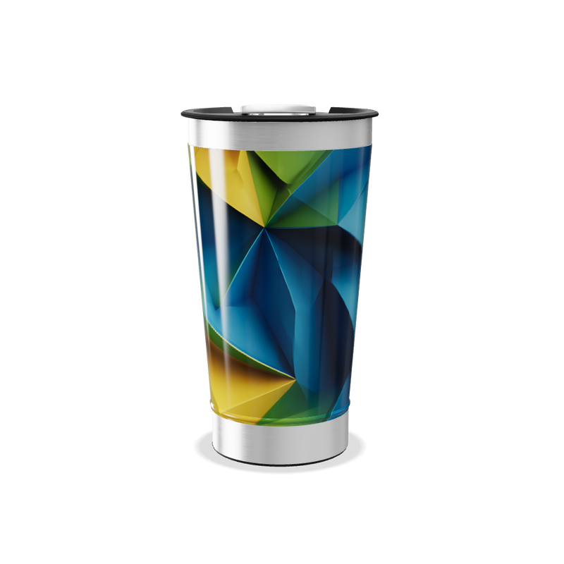 Copo Térmico - Estampa Geométrica Colorida