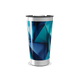 Copo Térmico - Azul Geométrico Aço Inox