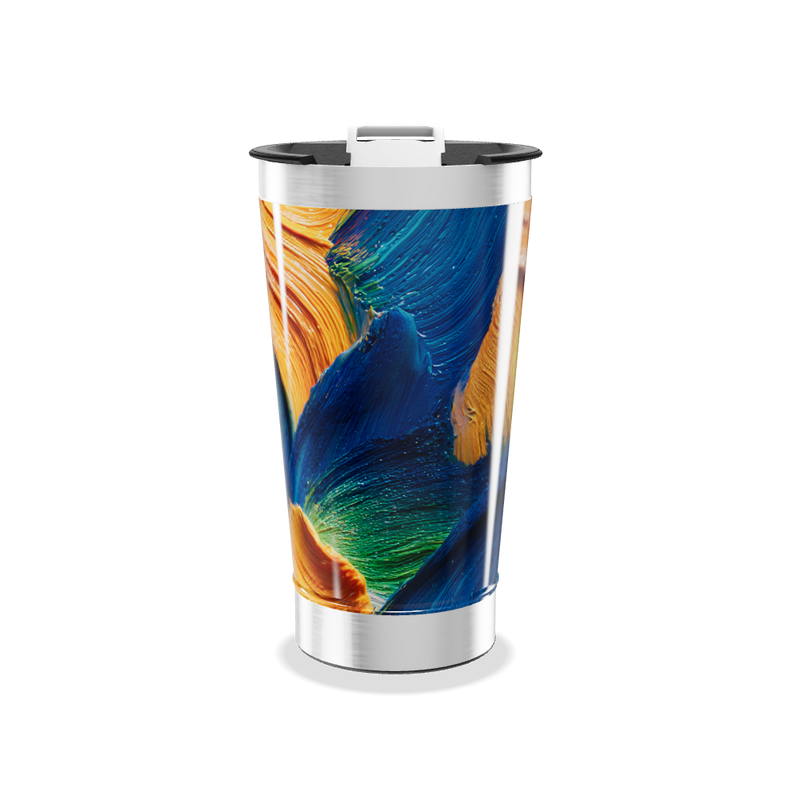 Copo Térmico - Estampa Colorida Abstrata