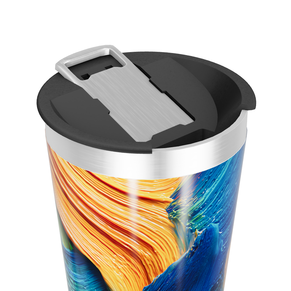 Copo Térmico - Estampa Colorida Abstrata