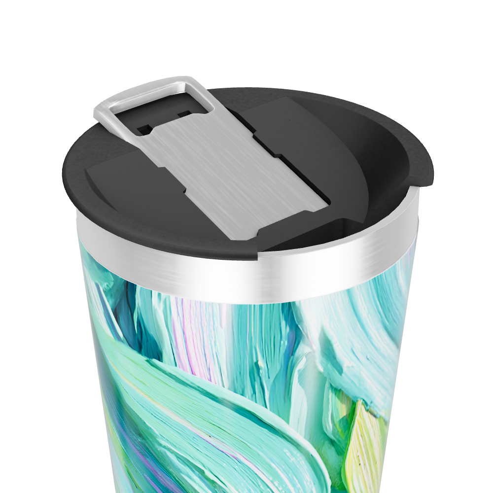 Copo Térmico - Estampa Pinceladas Coloridas