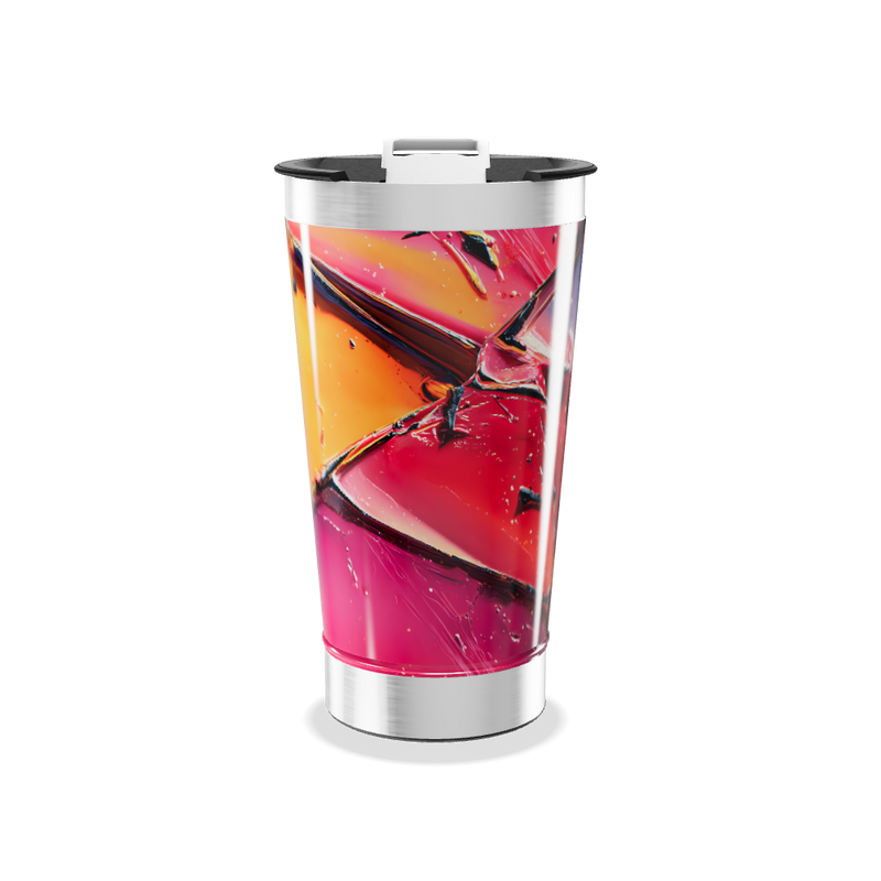 Copo Térmico - Estampa Abstrata Colorida