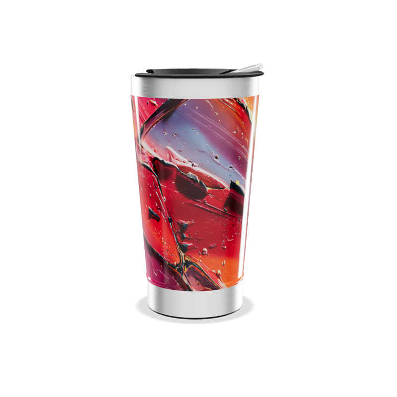 Copo Térmico - Estampa Abstrata Colorida