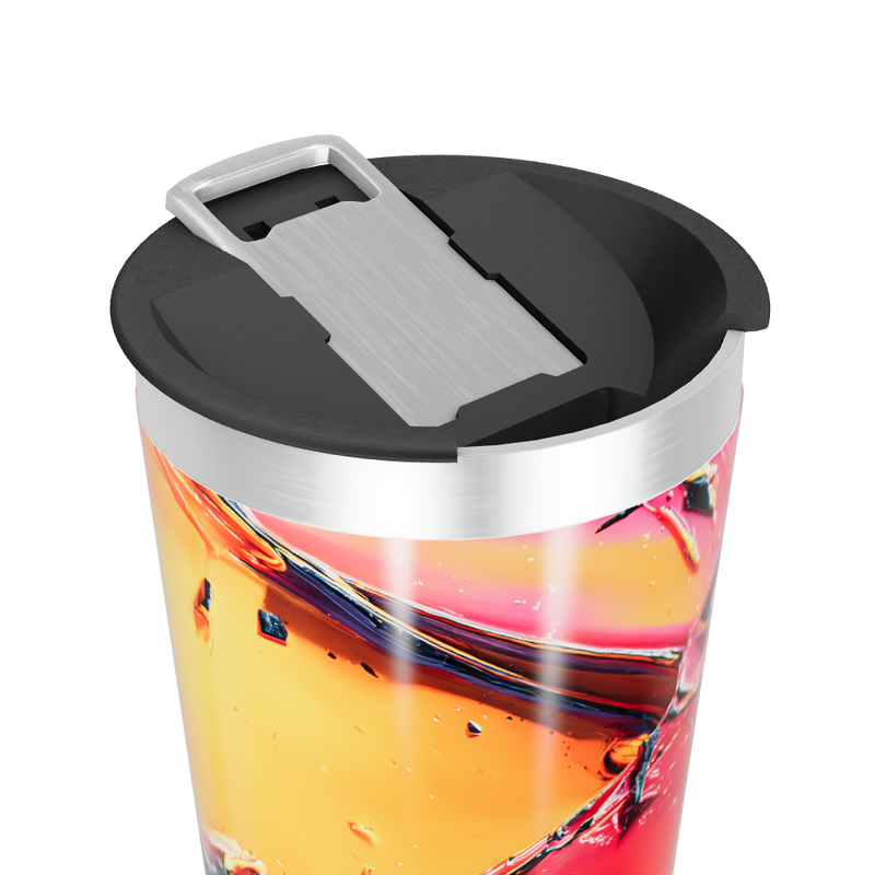 Copo Térmico - Estampa Abstrata Colorida