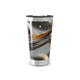 Copo Térmico - Design abstrato aço inox