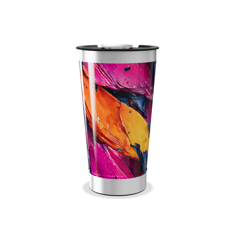 Copo Térmico - Estampa Abstrata Colorida