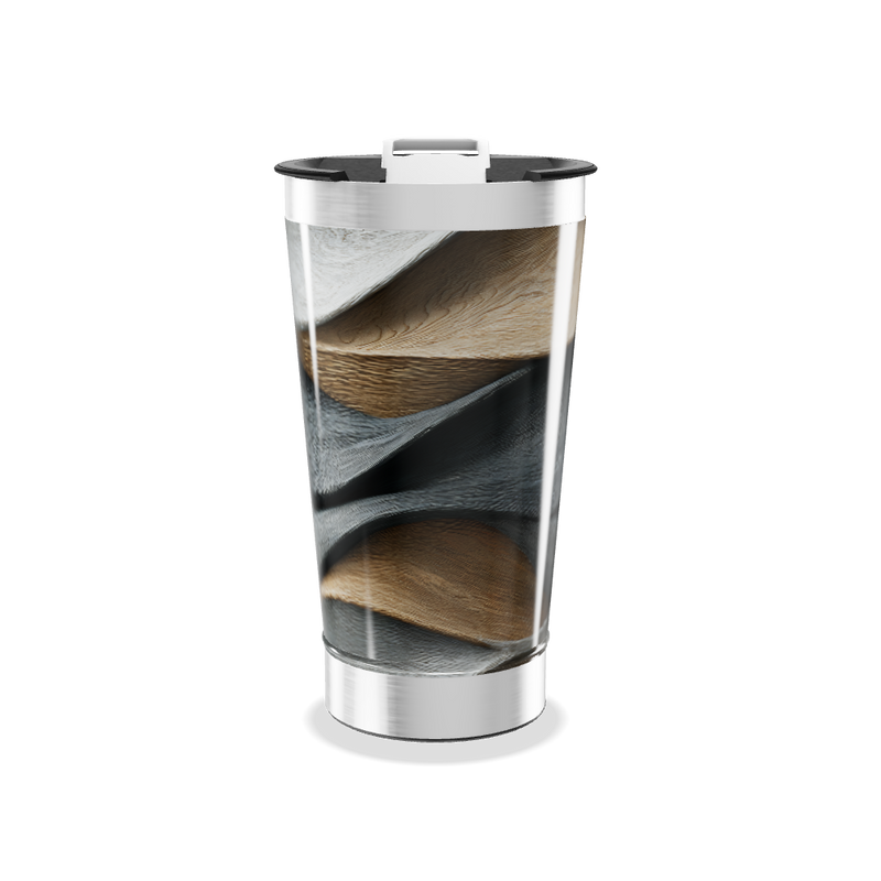 Copo Térmico - Madeira e Aço Inox