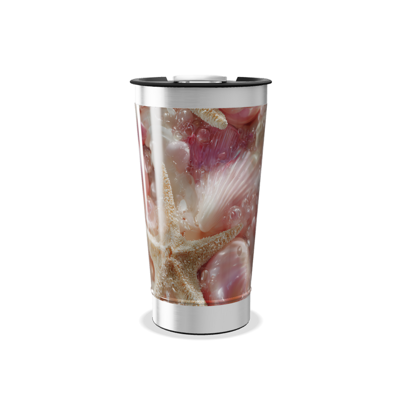 Copo Térmico - Estampa Conchas Oceano