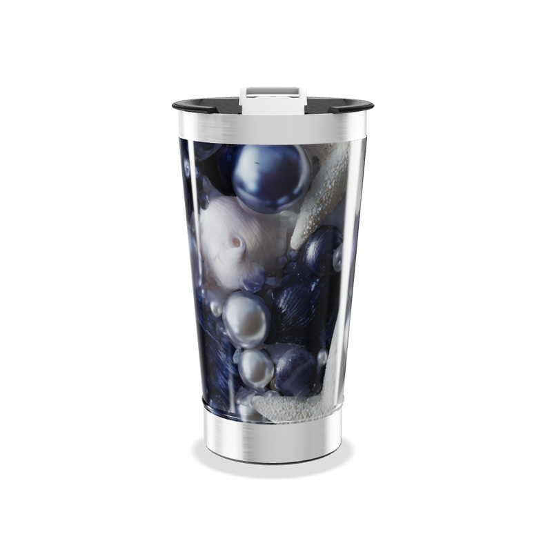 Copo Térmico - Design Perolado Azul