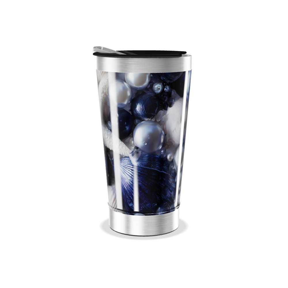Copo Térmico - Design Perolado Azul