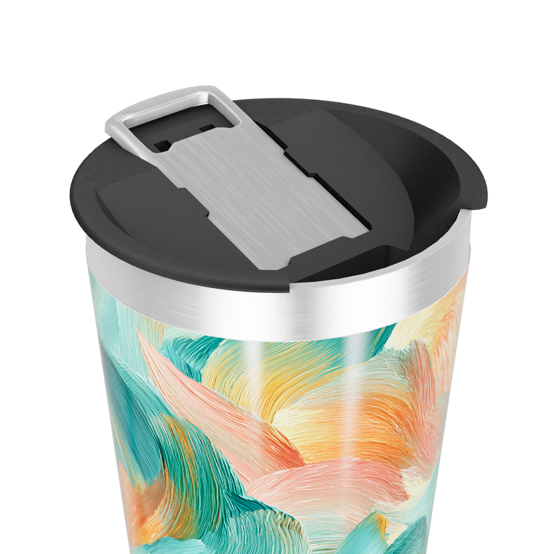 Copo Térmico - Estampa Artística Multicolorida