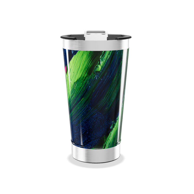 Copo Térmico - Estampa Azul Verde