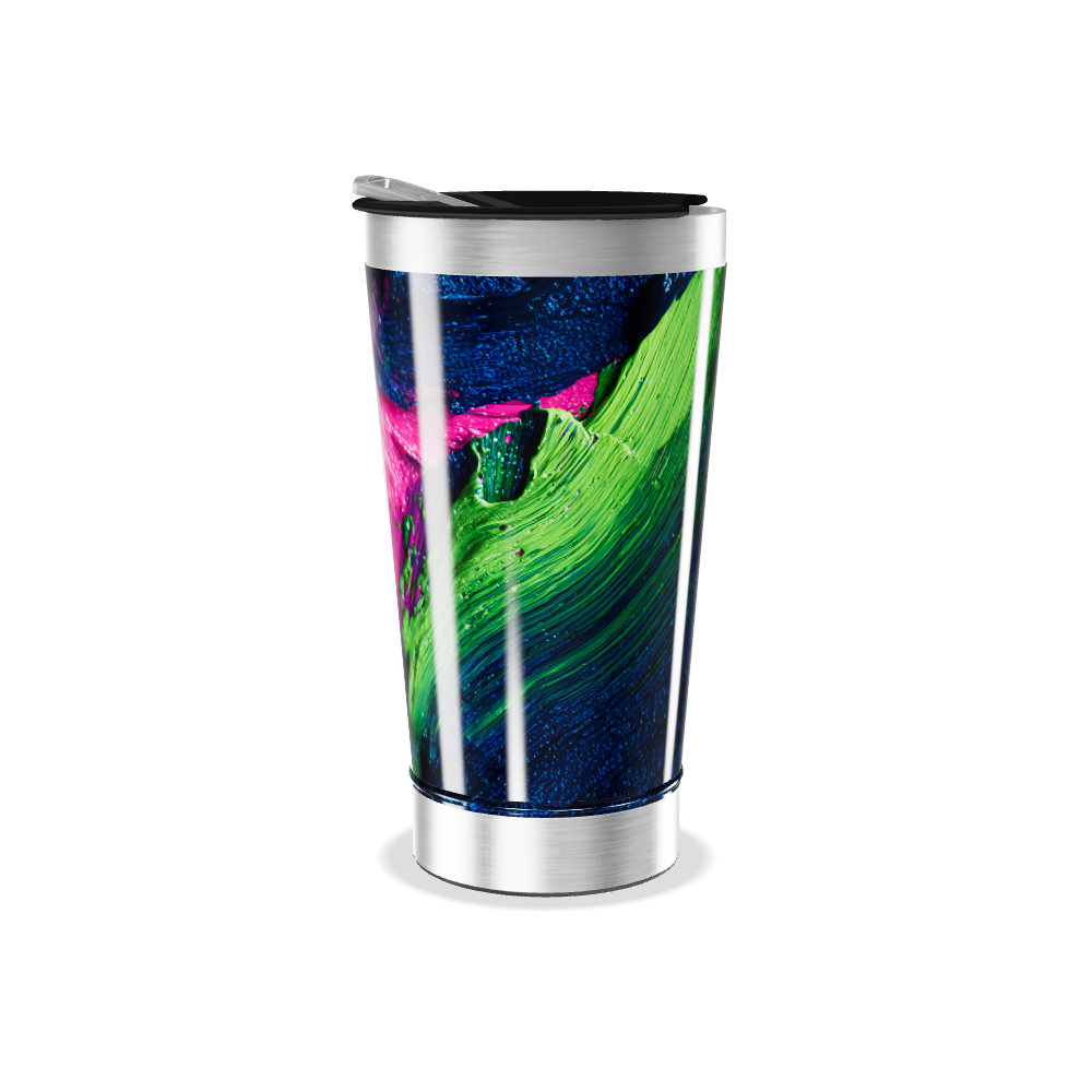 Copo Térmico - Estampa Azul Verde