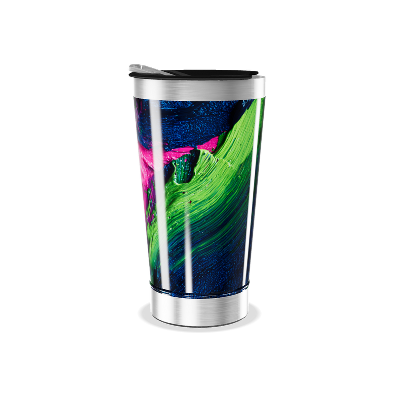 Copo Térmico - Estampa Azul Verde