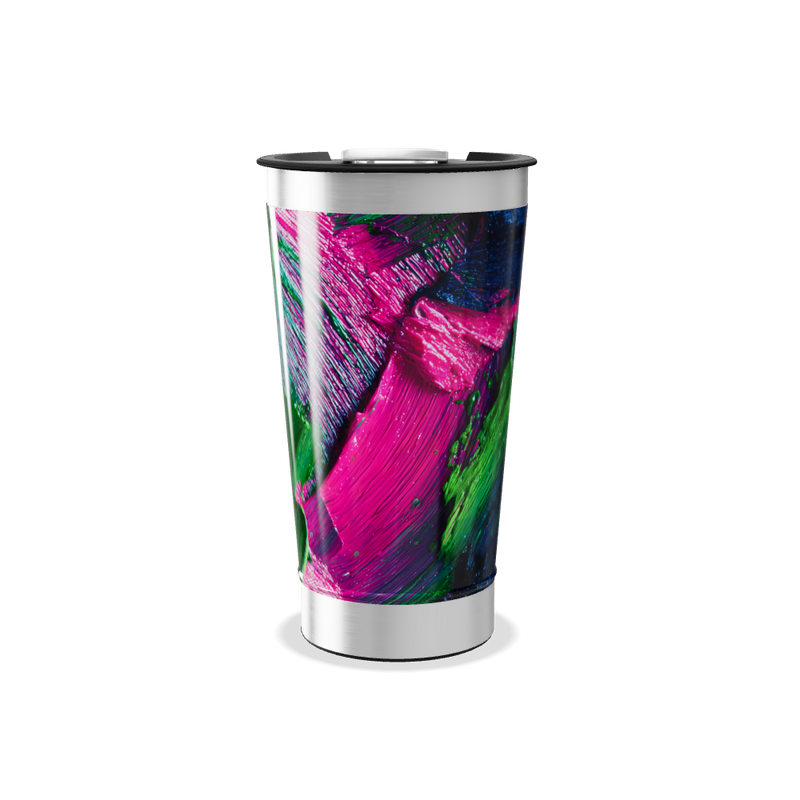 Copo Térmico - Estampa Azul Verde