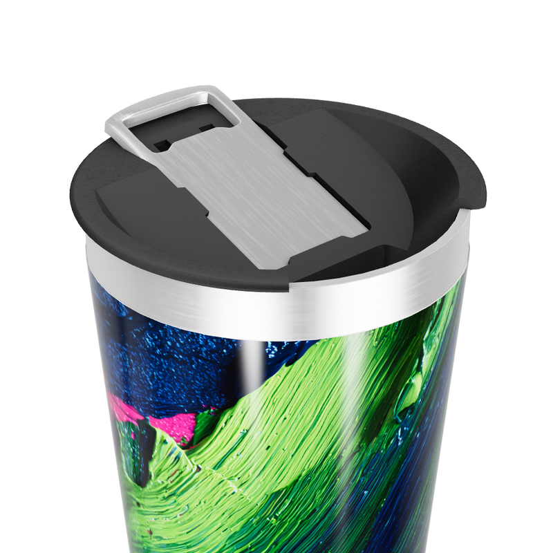 Copo Térmico - Estampa Azul Verde