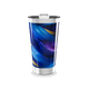 Copo Térmico - Azul com Estampa Abstrata