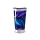Copo Térmico - Azul com Estampa Abstrata