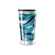 Copo Térmico - Estampa Ondulada Azul