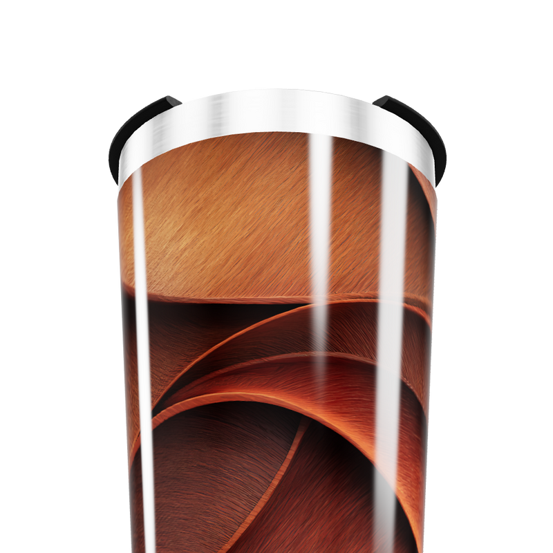 Copo Térmico - Estampa Madeira Aço Inox