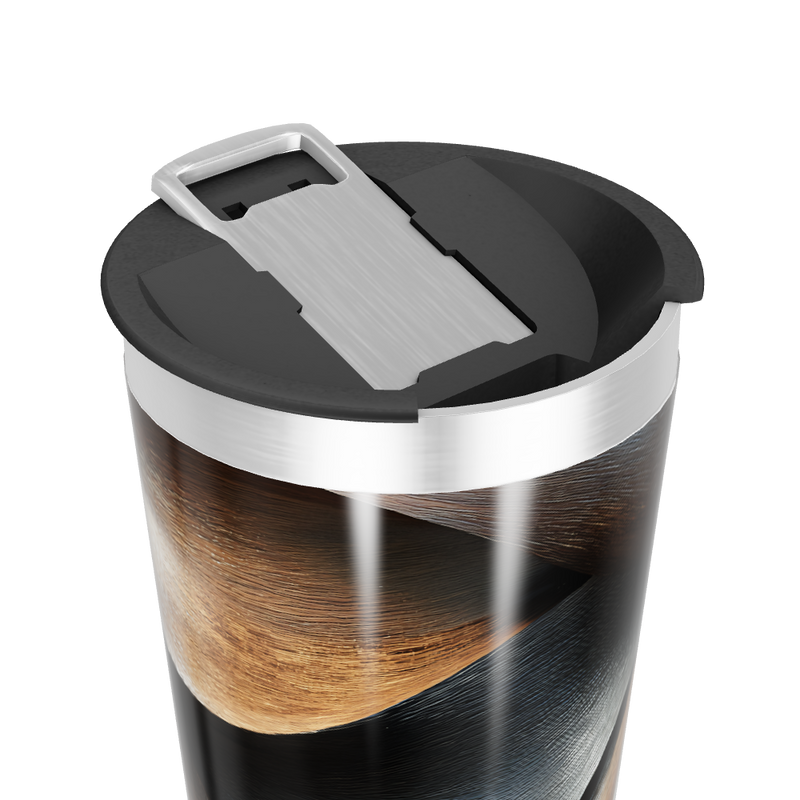 Copo Térmico - Estampa Abstrata Colorida