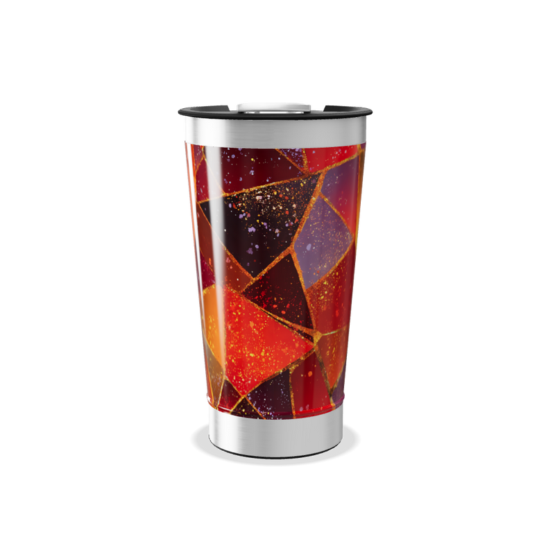 Copo Térmico - Estampa Geométrica Colorida