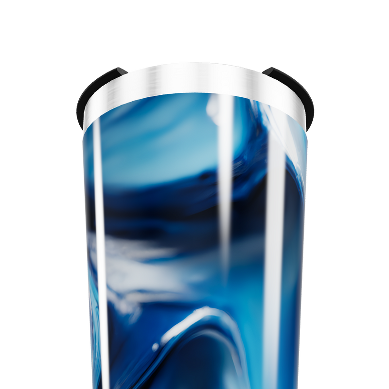 Copo Térmico - Azul Marmorizado aço inox