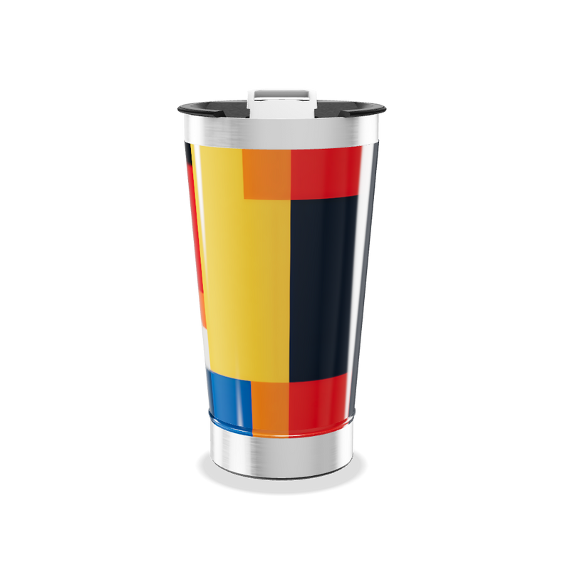 Copo Térmico - Estampa Colorida Geométrica