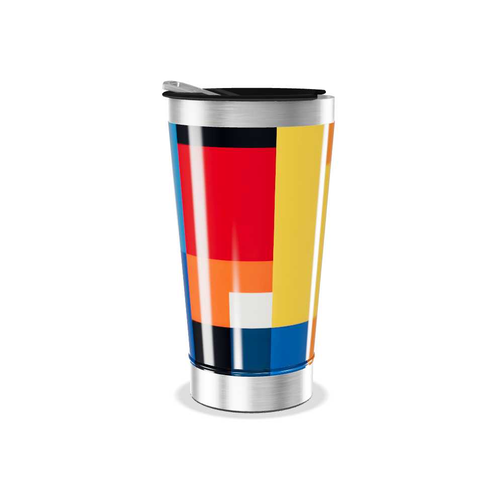 Copo Térmico - Estampa Colorida Geométrica