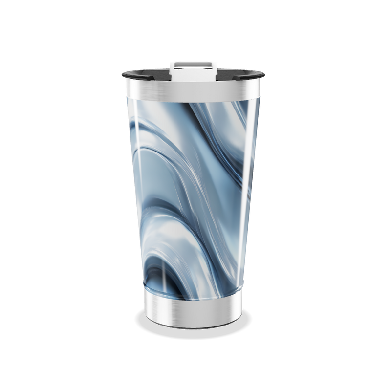 Copo Térmico - Azul Mármore Inox