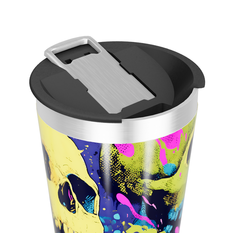 Copo Térmico - Estampa Caveira Colorida