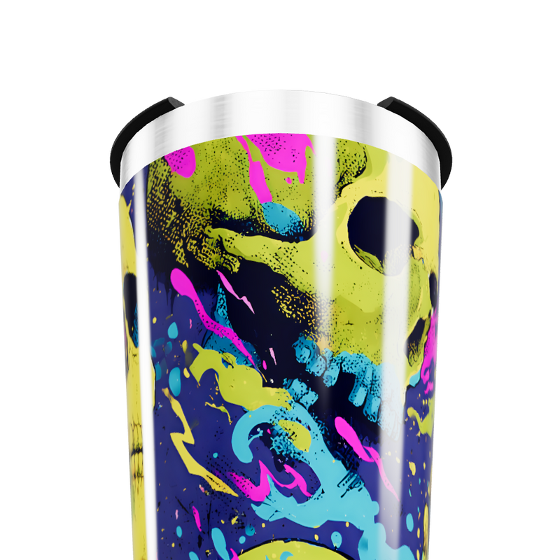 Copo Térmico - Estampa Caveira Colorida