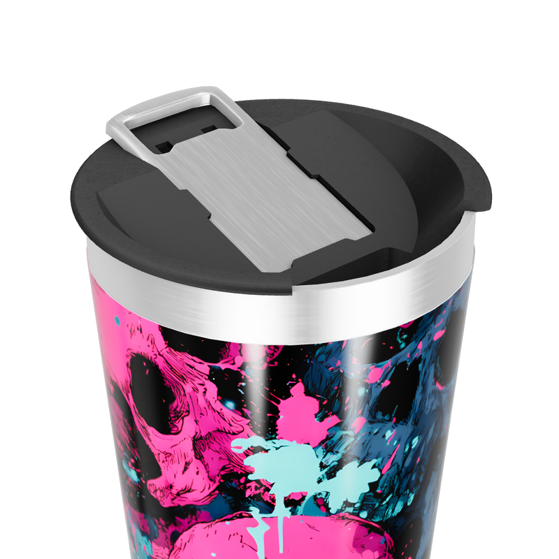 Copo Térmico - Estampa Caveira Colorida